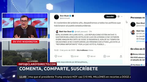 EN VIVO: Irán rechaza el acuerdo nuclear del presidente Trump, Elon Musk critica el "Gran y Hermoso Proyecto de Ley" y más