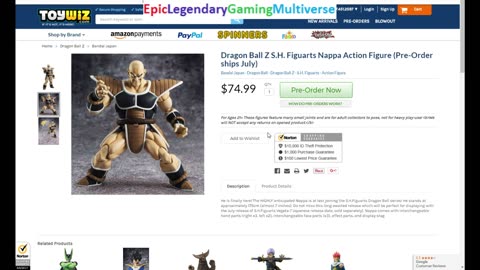 Review Of The Dragon Ball Z S.H. Figuarts Nappa Action Figure