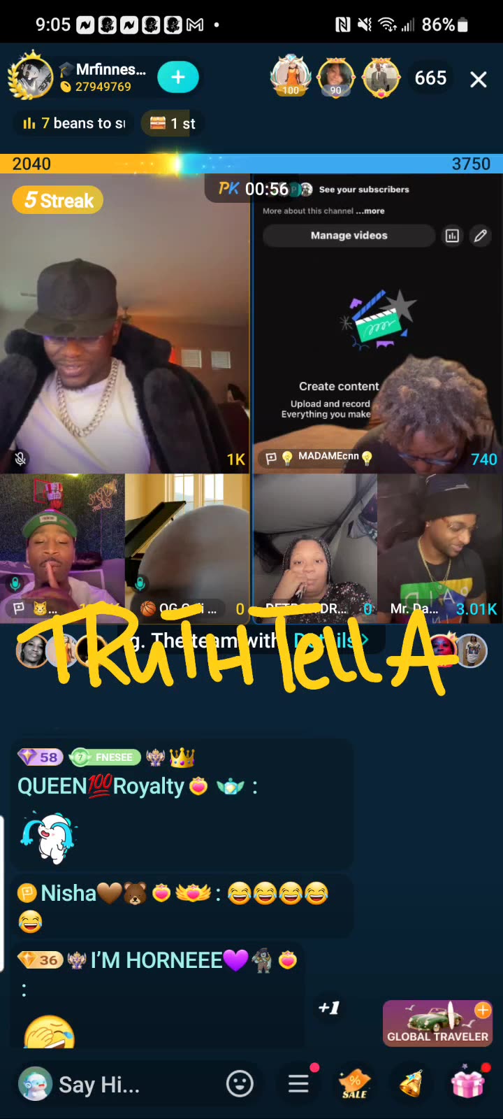 FINESSE, KOB, DAVID RUFFIN, CNN & TITOS VERONICA YEAM PK