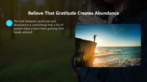 The Attitude of Gratitude - Part Three