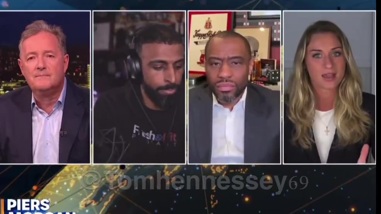 Negro on Piers Morgan show chimpouts over comment live