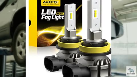 AUXITO H11/H8/H16 LED Fog Light Bulbs or DRL, 6000 Lumens 6500K Cool White Ligh