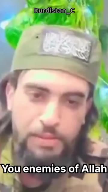 A member of the new Syrian army supported by Turkey has issued threats against Kurds,