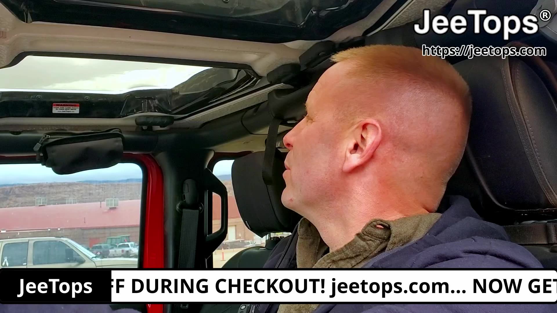 JeeTops see through Freedom panels for your JK, JL, or JT