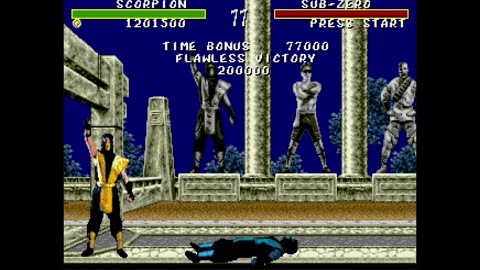 Mortal Kombat (Sega Genesis) – Full Playthrough as Scorpion 🦂