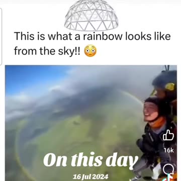 What a Rainbow Looks Like From the Sky