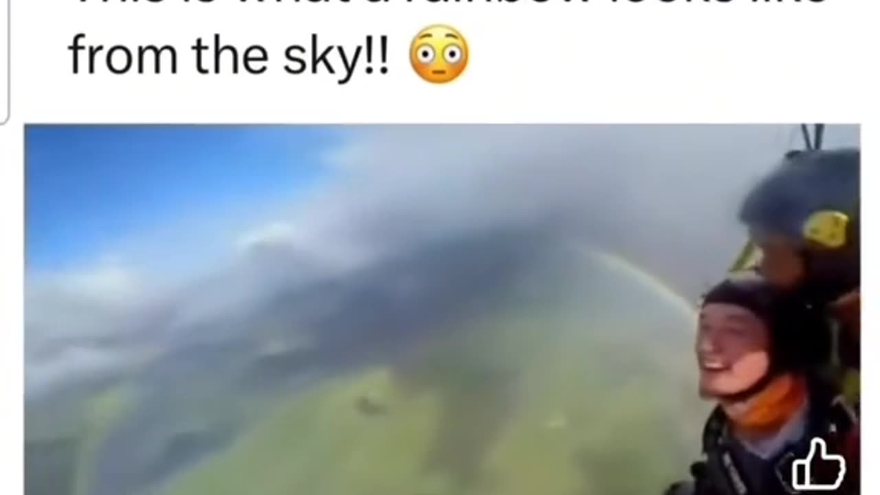 What a Rainbow Looks Like From the Sky