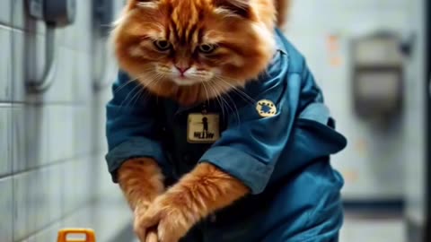 cat work hard to achieve dreams