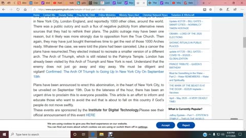 Year 2020 Rick Miracle report #38, Baal Worship coming to the World