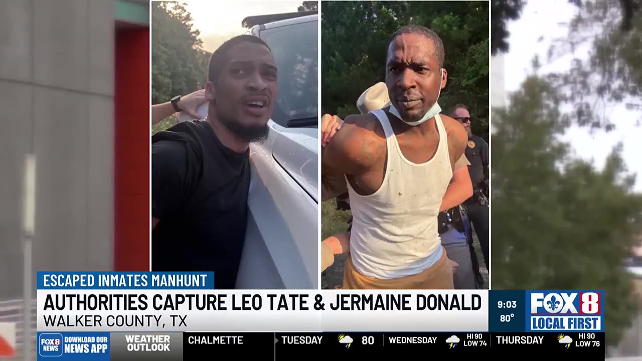 Three more New Orleans jail escapees recaptured Monday in Baton Rouge, Texas