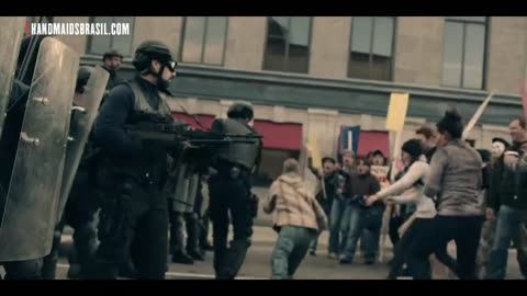 The Handmaid's Tale Protest Scene