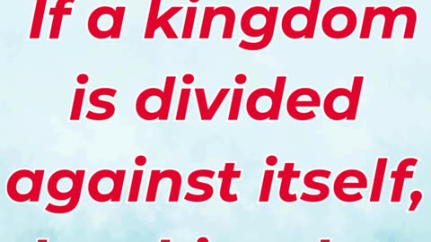 “A House Divided Cannot Stand” Mark 3:24,25.#shortvideo #shorts #youtubeshorts #ytshorts #youtube
