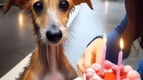 Girl throws birthday party for dog #ai_#cat_#funny_#dog_#lovecat