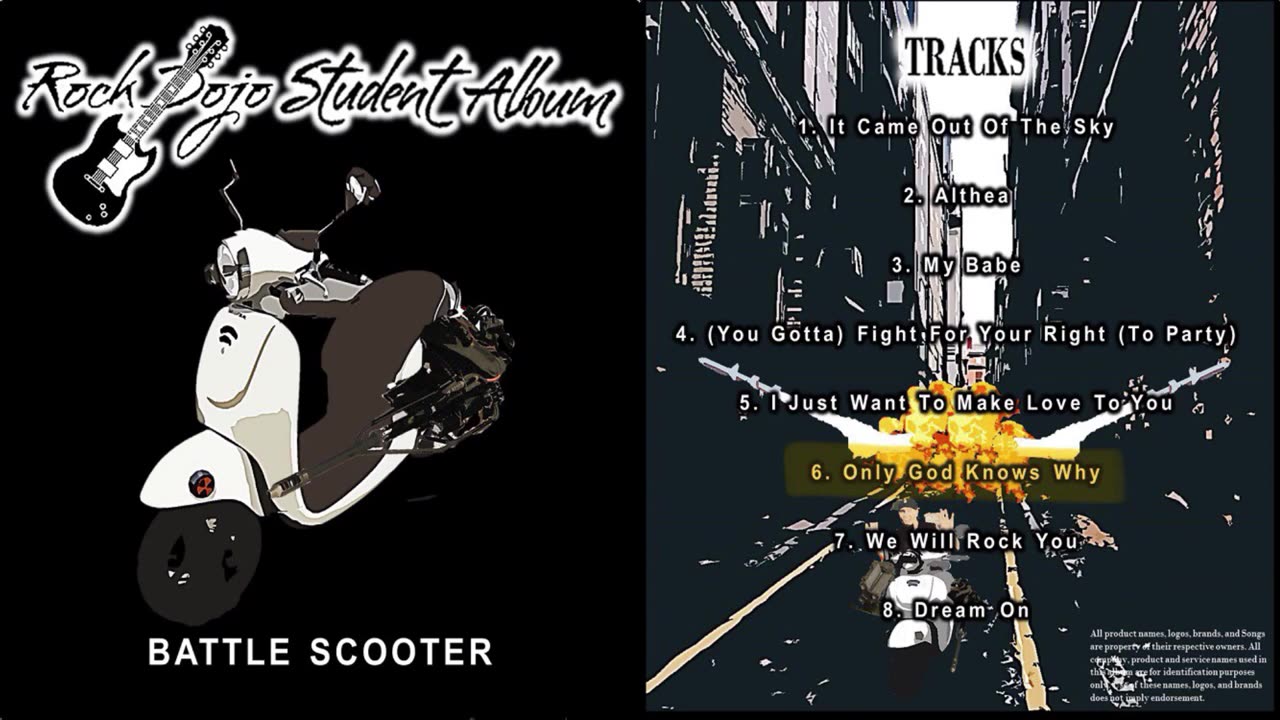 Rock Dojo Student Album #39 "Battle Scooter": Only God Knows Why (Kid Rock Cover) Track 6