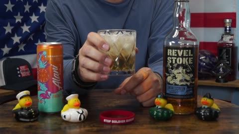 Fox Fry - Revel Stoke Smoked Vanilla Whiskey & Alani Orange Kiss Energy Drink