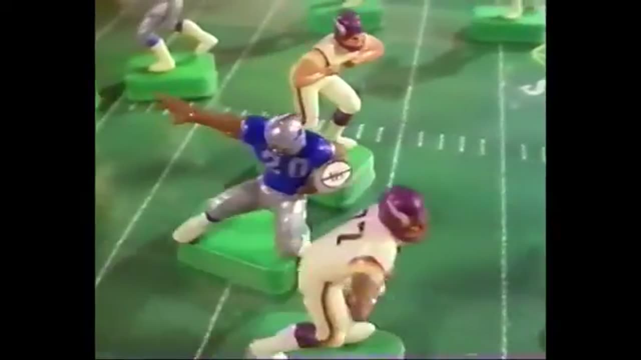 December 7, 1996 - Promo for Vikings-Lions Sunday Night Game (Electric Football)