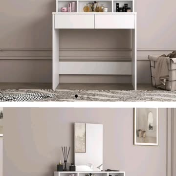 White Vanity Dressing Table with Mirror—a must-have for any beauty routine or stylish space