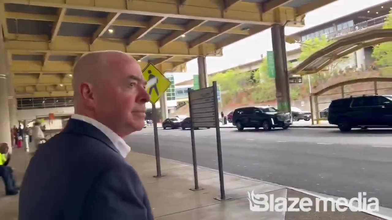 Mayorkas cannot walk the street