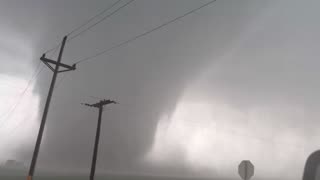 INSANE #tornado intercept and search and rescue east of Jamestown, North Dakota