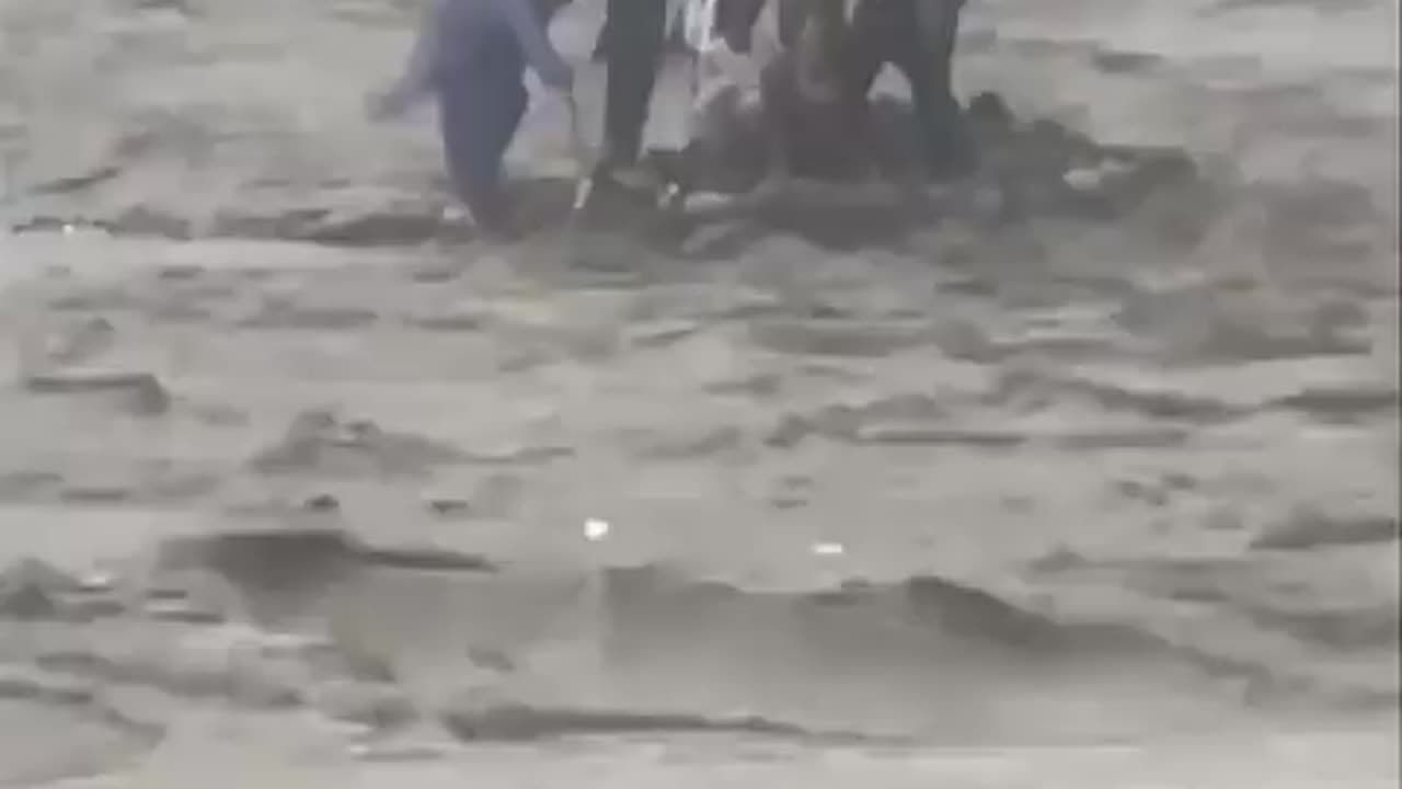 A flash flood in the Swat River in Pakistan swept away 18 members of the same family