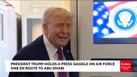 FULL AIR FORCE ONE GAGGLE: Trump Takes Questions From Reporters On Flight To Abu Dhabi