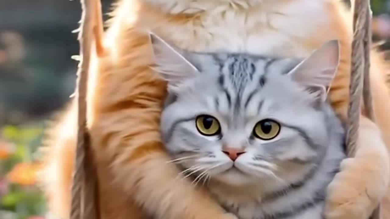 A Cat Adopts a Baby Tiger and Starts Taking Care of It
