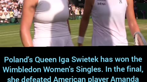 Poland's Queen Iga Swietek has won the Wimbledon Women's Singles