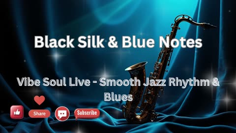 Black Silk & Blue Notes | Dark Slow Blues Guitar & Soulful Organ | Vibe Soul Live R&B