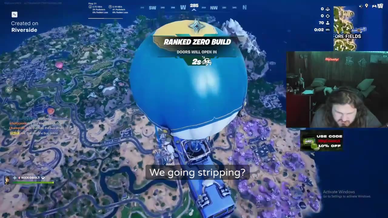 Stripping joke gone wrong