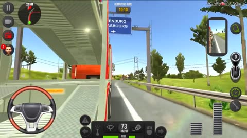 Animation -bus simulator in mobile game