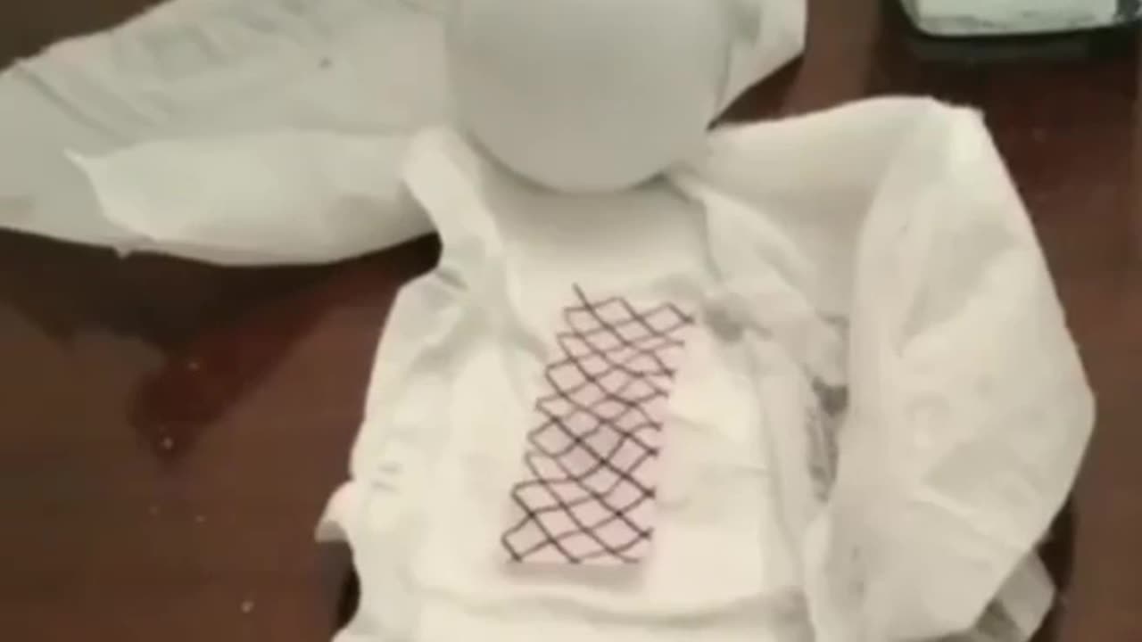 Experiment shows graphene in sanitary product can power lightbulb.