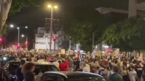 Not shown in US media- Tens of Thousands of Israelis are Marching in Tel Aviv to the U.S