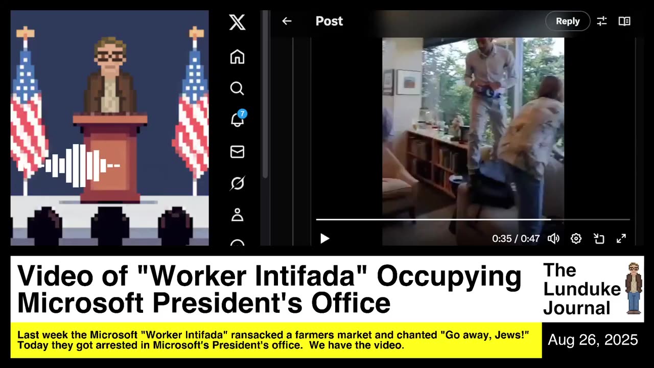 Video of "Worker Intifada" Occupying Microsoft President's Office