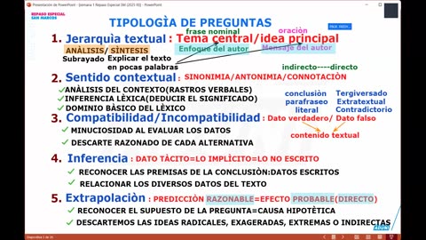 REPASO MEDICINA ADUNI 2026 - 1 | Semana 02 | Psicología | RV | Lenguaje