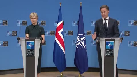 NATO Secretary General with the Prime Minister of Iceland 🇮🇸 Kristrún Frostadóttir.