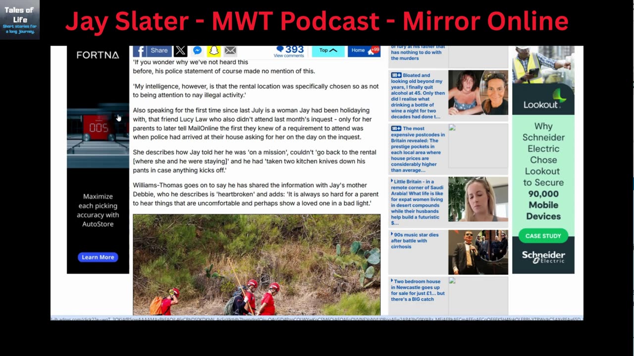 Jay Slater MWT podcast - Mail Online