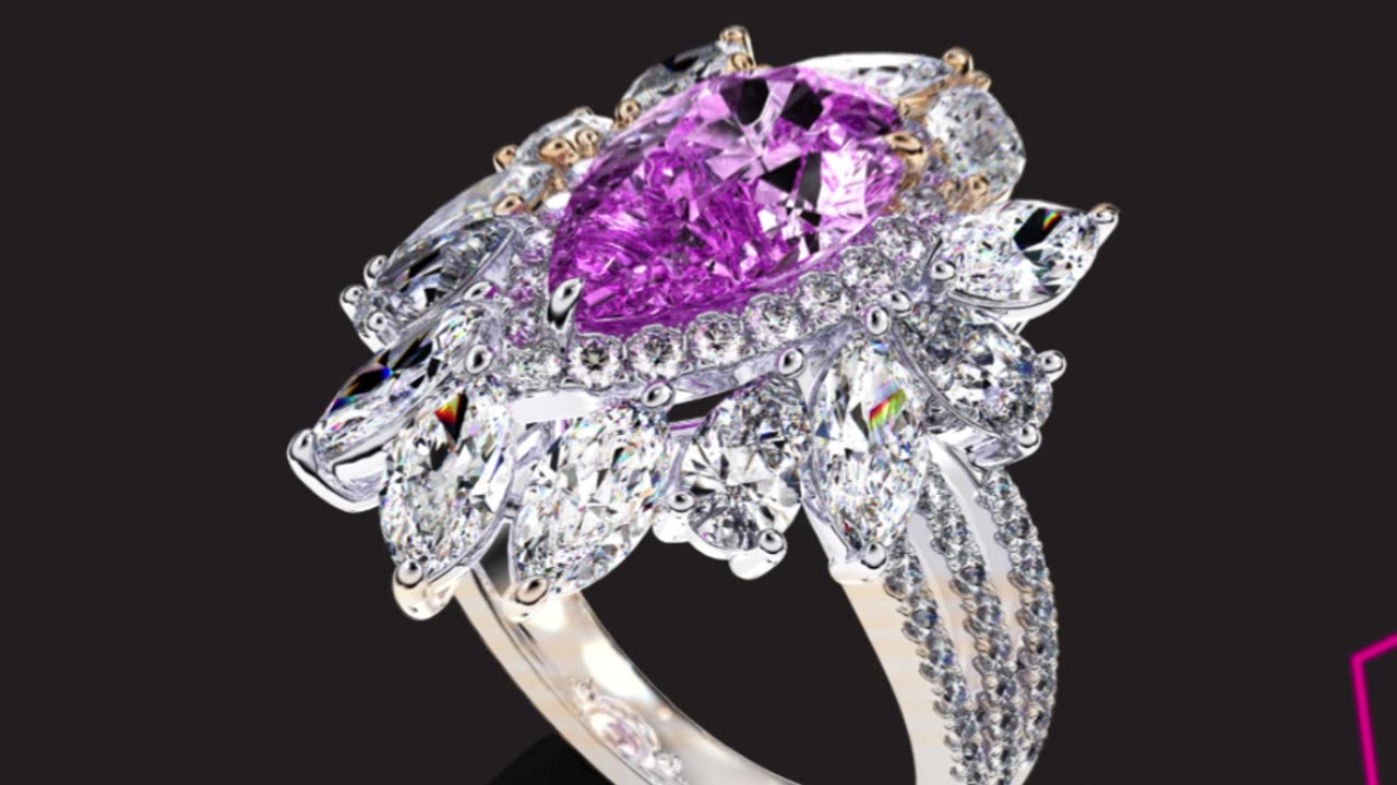 From Concept to Creation The Perfect Pink Pear Diamond Ring, #pixxup