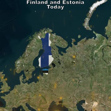 Finnic Tribes at Greatest Extent (500 AD) vs Finland and Estonia Today