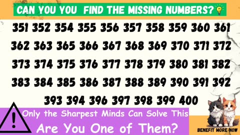 Can you find the missing numbers? (P.7) 🔢