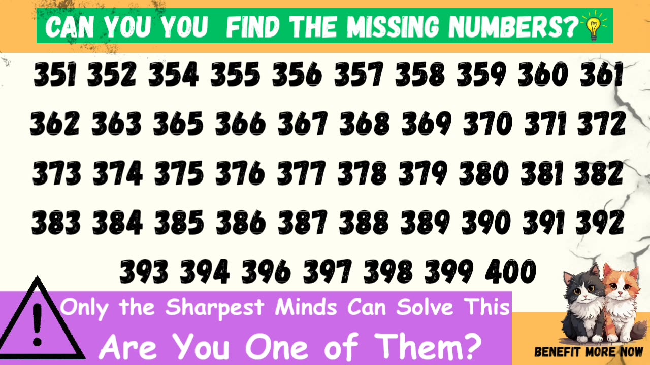 Can you find the missing numbers? (P.7) 🔢