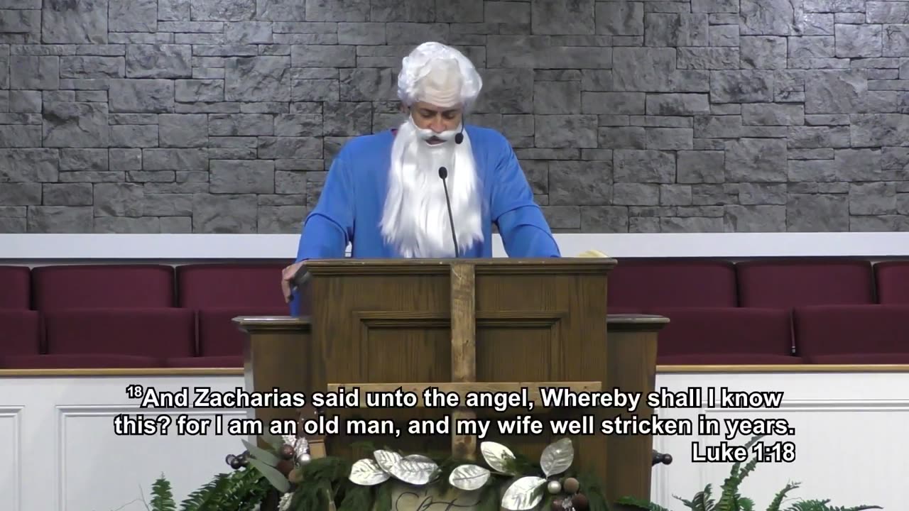 Christmas series message entitled "Zacharias"