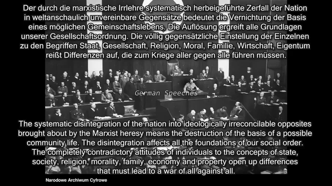 Adolf Hitler on the Destructive Agenda of Marxism