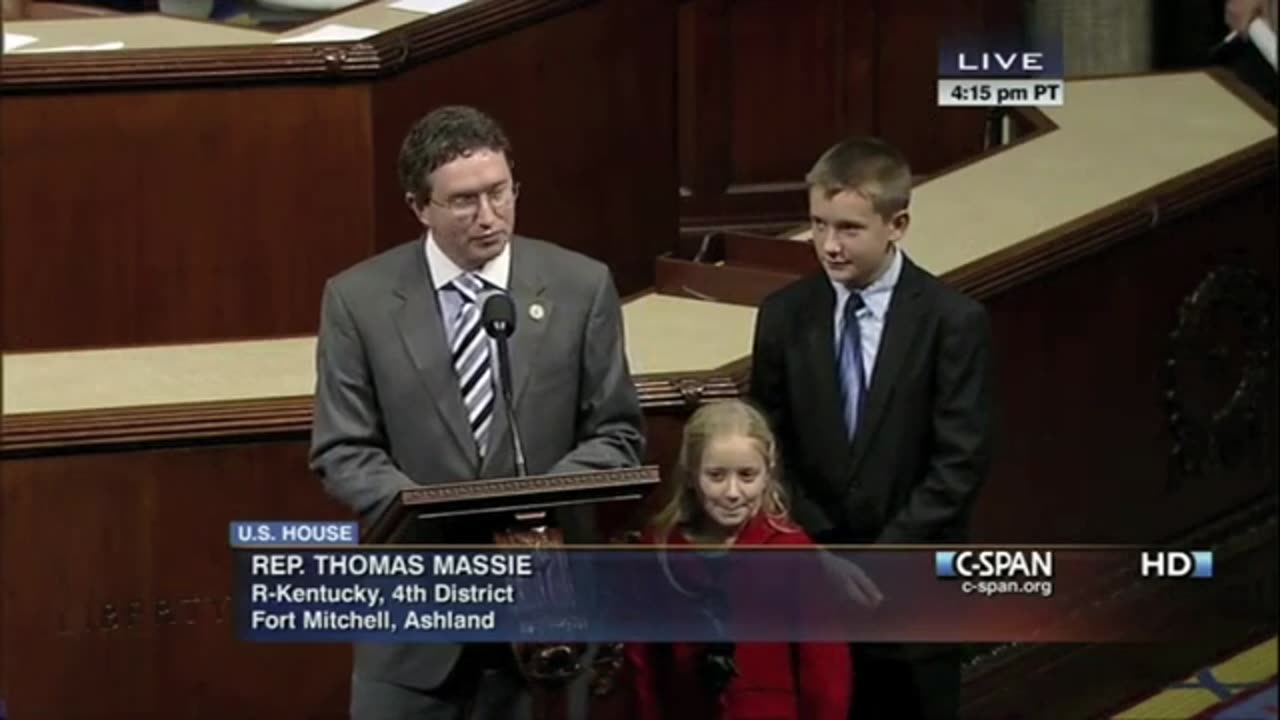 Rep. Thomas Massie Delivers Congressional Inauguration Speech