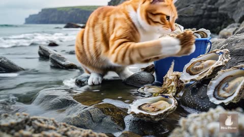 Mama Cat Works Hard at the Pizza Shop to Buy Ginger Kitten a New Bicycle ❤️🍕🚲 Heartwarming Story