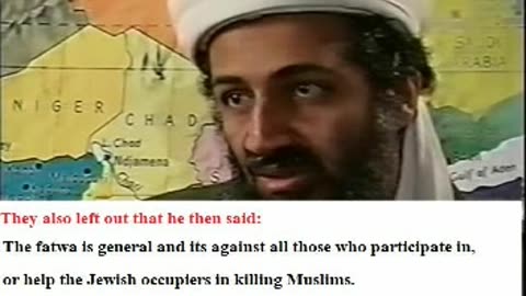 Did Osama bin Laden call for the killing of women and children?
