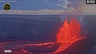 Kilauea Lava Fountains 06.05.25 Episode 20 Timelapse