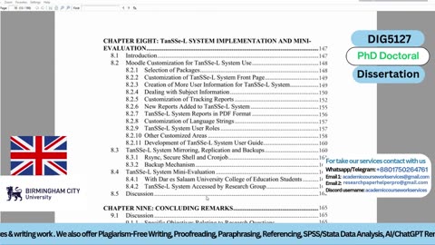 Student Work (Dissertation) | DIG5127 Phd Web App Development | Birmingham City University UK