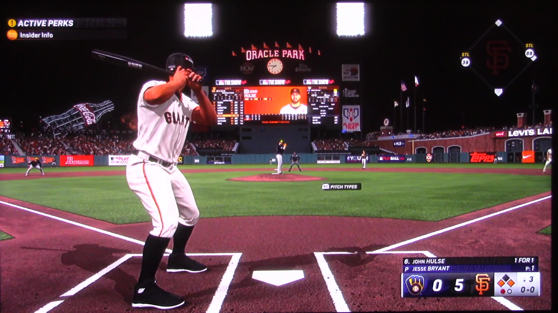 MLB The Show: San Francisco Giants vs Milwaukee Brewers (S15 NLCS G2)