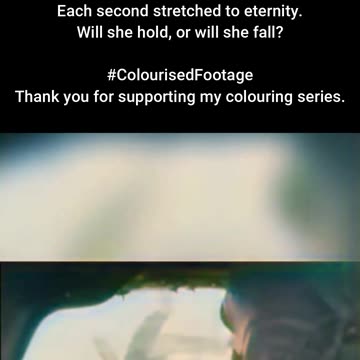 B17 Co-Pilot Watches Engine Fail #ColourisedHistory