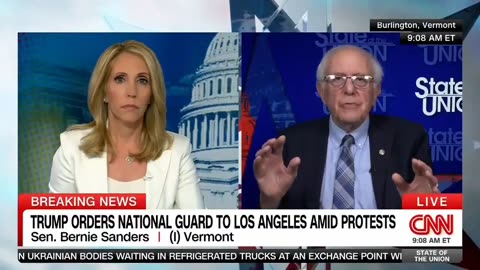 Sen Bernie Sanders: Trump's Authoritarian For Stopping L.A. Riot